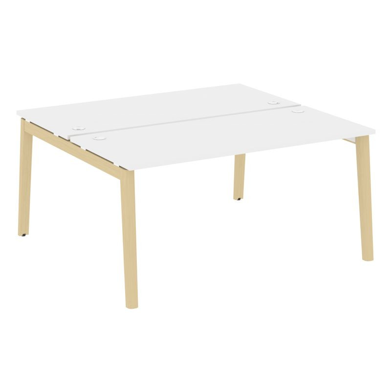 Onix Wood Рабочая станция OW.D.RS-2.4.7 Белый Бриллиант/Дуб Светлый/Металл Белый 1580*1475*750