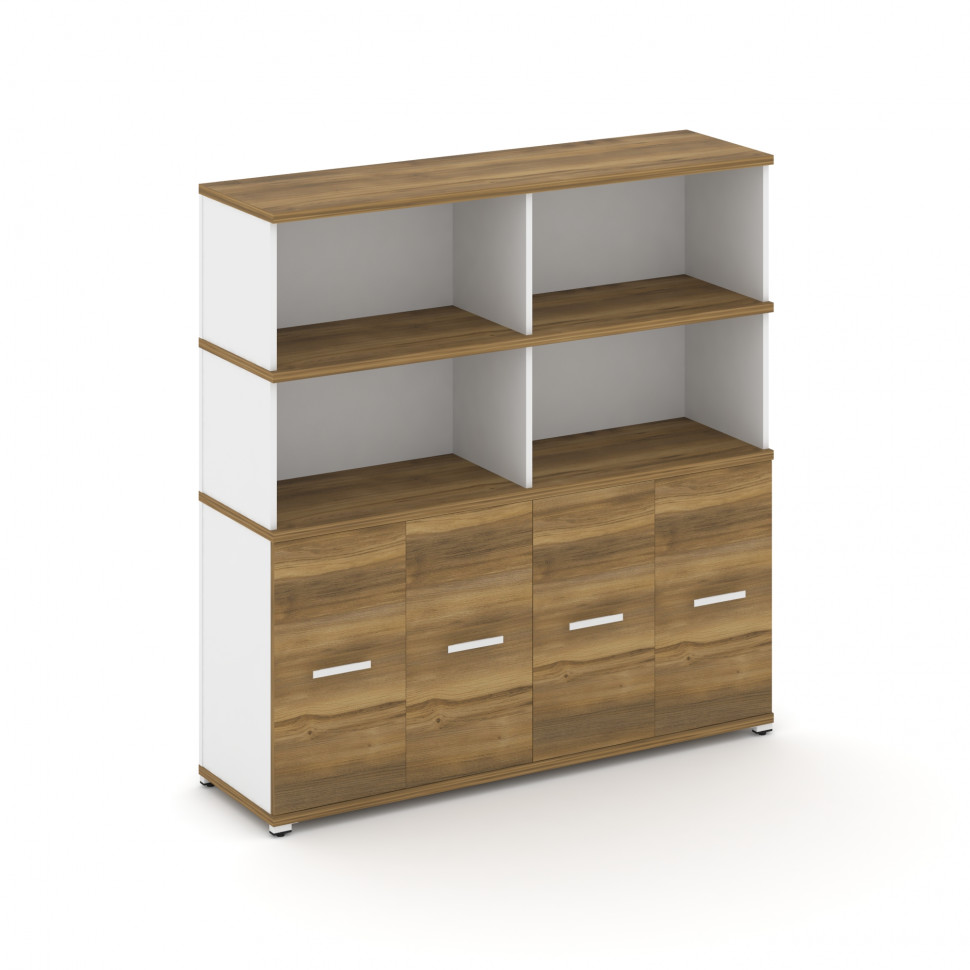 Concept Распаш. шкаф опорный/приставной с надставкой выс. CN.SOPR-008 W Сандал Янтарный/Белый Брилли Concept Распаш. шкаф опорный/приставной с надставкой выс. CN.SOPR-008 W Сандал Янтарный/Белый Брилли