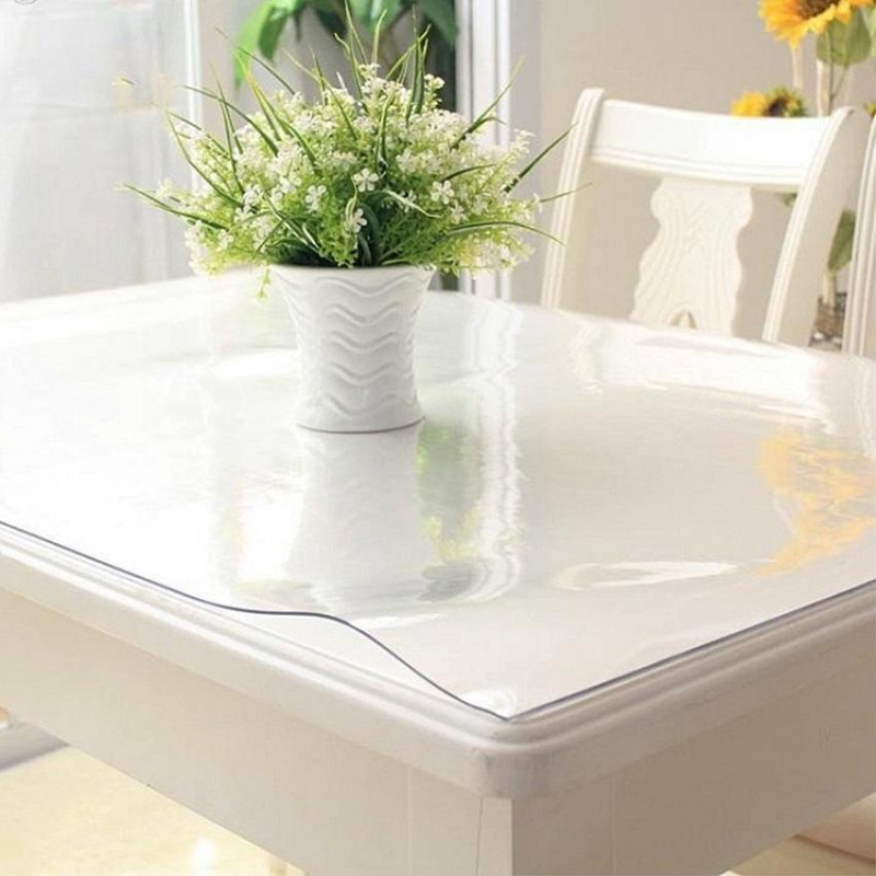 Коврик на стол 1200x600мм пленка-жидкое стекло пвх прозр. для дома иофиса Коврик на стол 1200x600мм пленка-жидкое стекло пвх прозр. для дома иофиса