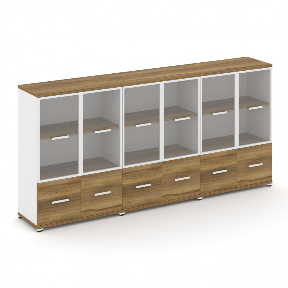 Concept Шкаф 3 широкие секции, 3 ниши CN.STS-332 RPW W Сандал Янтарный/Белый Бриллиант/Металл Белый/ Concept Шкаф 3 широкие секции, 3 ниши CN.STS-332 RPW W Сандал Янтарный/Белый Бриллиант/Металл Белый/