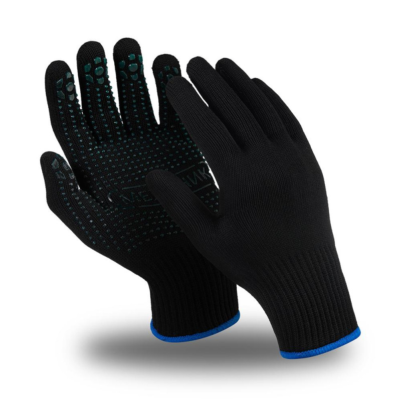 Перчатки защитные трикотаж Manipula МЕХАНИК БЛЭК хлопок/нейлон (TNG-30) р10
