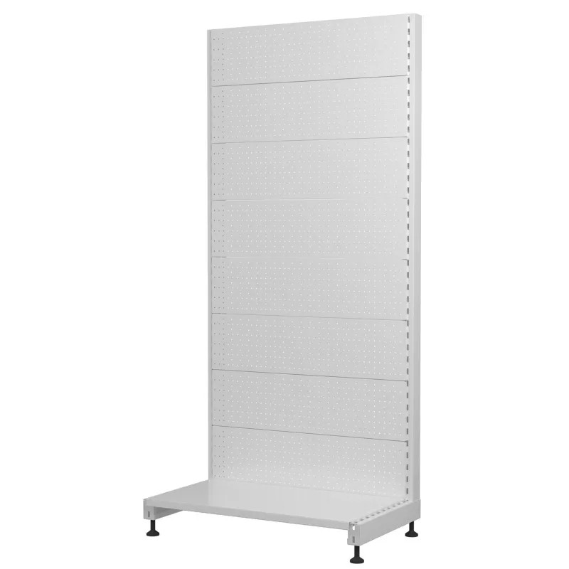 Стеллаж торговый VZTO_2150х1000х600 с перфорац белый