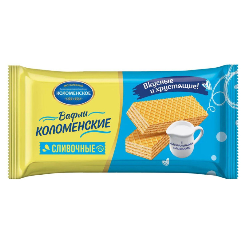 Вафли Коломенские сливочные, 200г