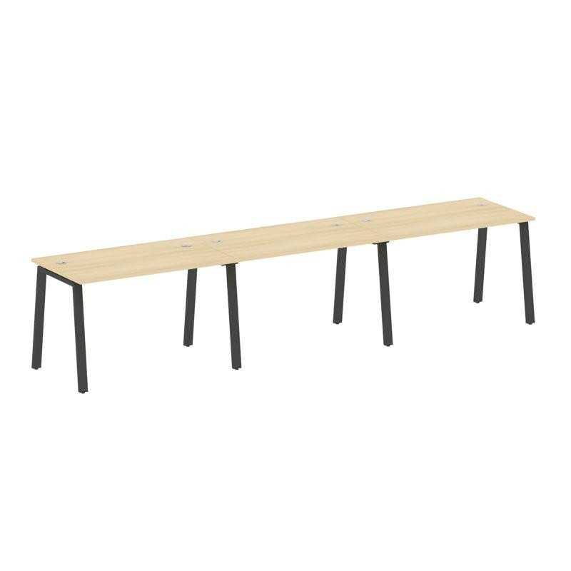 Metal System Рабочая станция на 3 места на А-образном м/к БА.СМ-3.2 Акация Лорка/Металл Антрацит 360 Metal System Рабочая станция на 3 места на А-образном м/к БА.СМ-3.2 Акация Лорка/Металл Антрацит 360