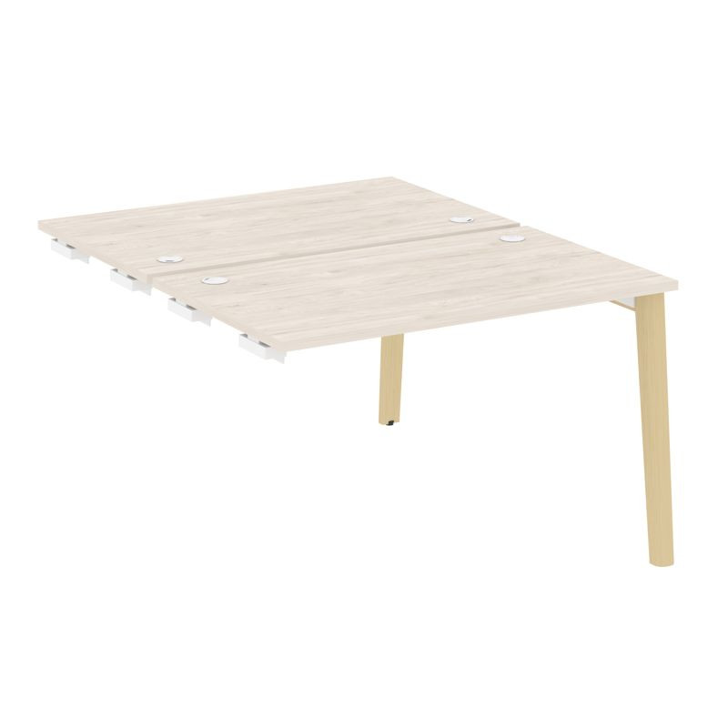 Onix Wood Стол-приставка двойной OW.D.SPR-2.7 Денвер Светлый/Дуб Светлый/Металл Белый 1180*1475*750 Onix Wood Стол-приставка двойной OW.D.SPR-2.7 Денвер Светлый/Дуб Светлый/Металл Белый 1180*1475*750