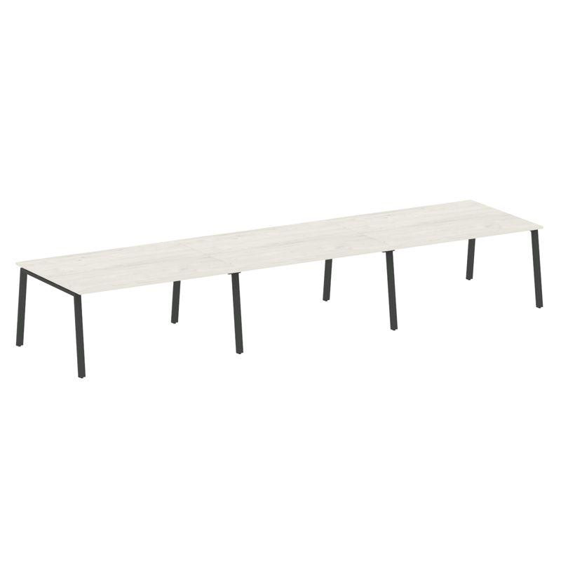 Metal System Переговорный стол (3 столешницы) на А-образном м/к БА.ПРГ-3.4 Дуб Наварра/Металл Антрац Metal System Переговорный стол (3 столешницы) на А-образном м/к БА.ПРГ-3.4 Дуб Наварра/Металл Антрац