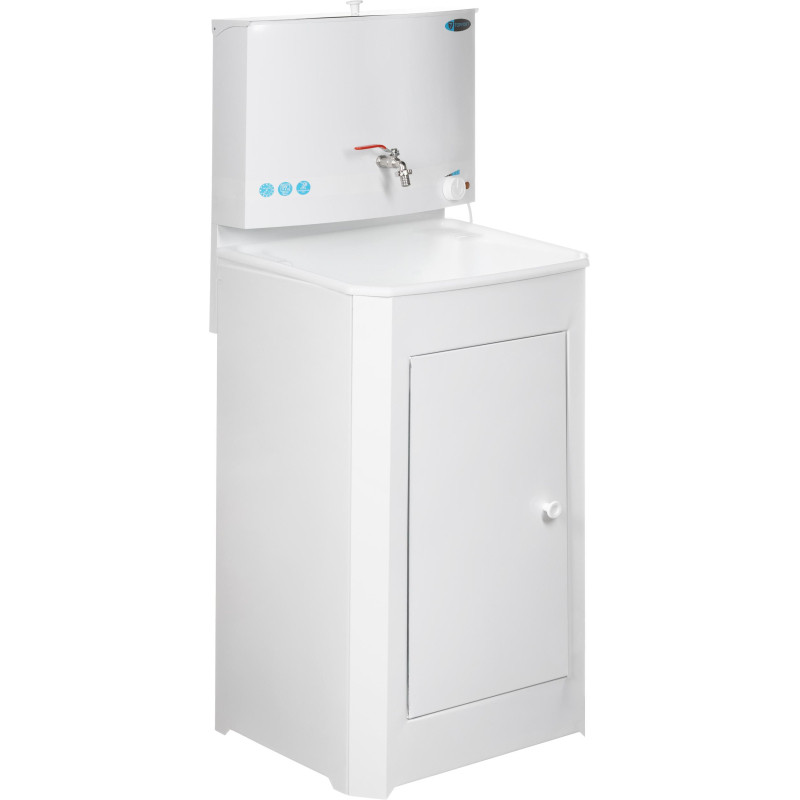 Умывальник дачный TOPFORT ELEGANT с подогревом 17л, пласт мойка, белый