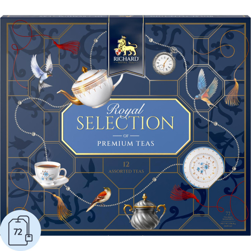 Чай  Richard Royal Selection of Premium Teas 9 вкусов, 72пак