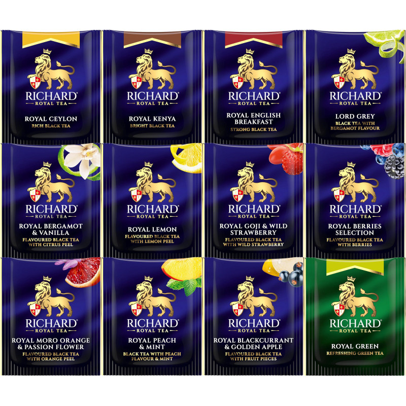 Чай  Richard Royal Selection of Premium Teas 9 вкусов, 72пак