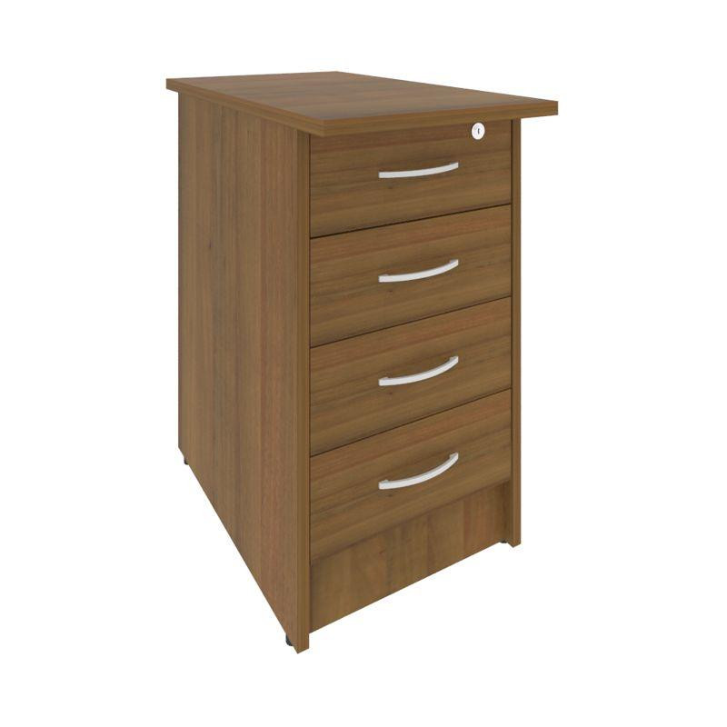 Riva Тумба приставная с фолдингом (4 ящика, с замком) А.ТП-4.2F-S Орех Гварнери 412*720*750 Riva Тумба приставная с фолдингом (4 ящика, с замком) А.ТП-4.2F-S Орех Гварнери 412*720*750