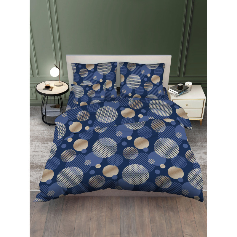 Постельное белье 1,5сп бязь 125гр/м2 цветная (нав.50х70-1шт) микс