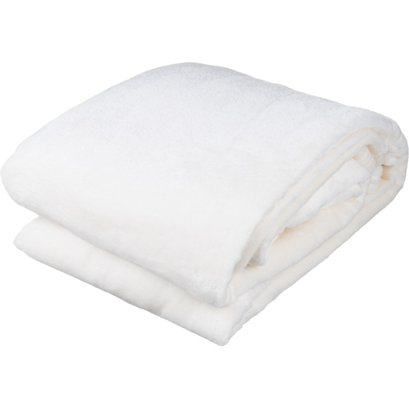 Плед микрофибра Luscan, молочный 150x200