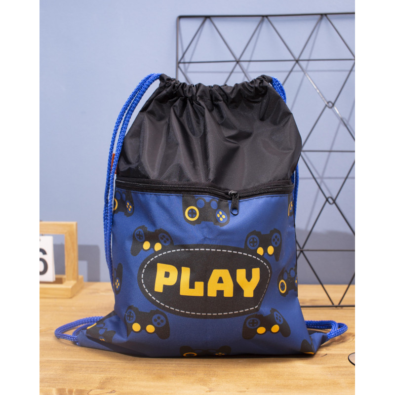 Мешок для обуви Play, 330х420 мм, карман, МО-20-2 Мешок для обуви Play, 330х420 мм, карман, МО-20-2