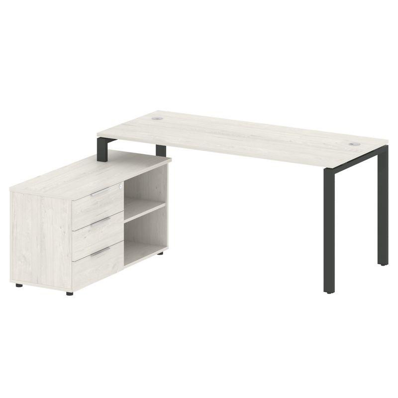 Metal System Рабочая станция с тумбой на П-образном м/к БП.РС-СТС-2.4 (L) Дуб Наварра/Металл Антраци Metal System Рабочая станция с тумбой на П-образном м/к БП.РС-СТС-2.4 (L) Дуб Наварра/Металл Антраци