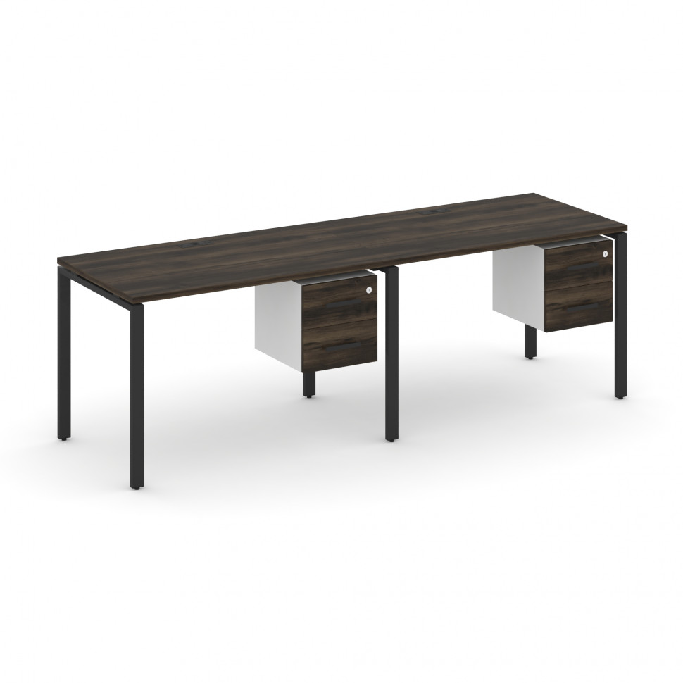 Concept Рабочая станция односторонняя с подвес. тумбами 2 места CN.ORS-114 B Дуб Мали/Белый Бриллиан Concept Рабочая станция односторонняя с подвес. тумбами 2 места CN.ORS-114 B Дуб Мали/Белый Бриллиан