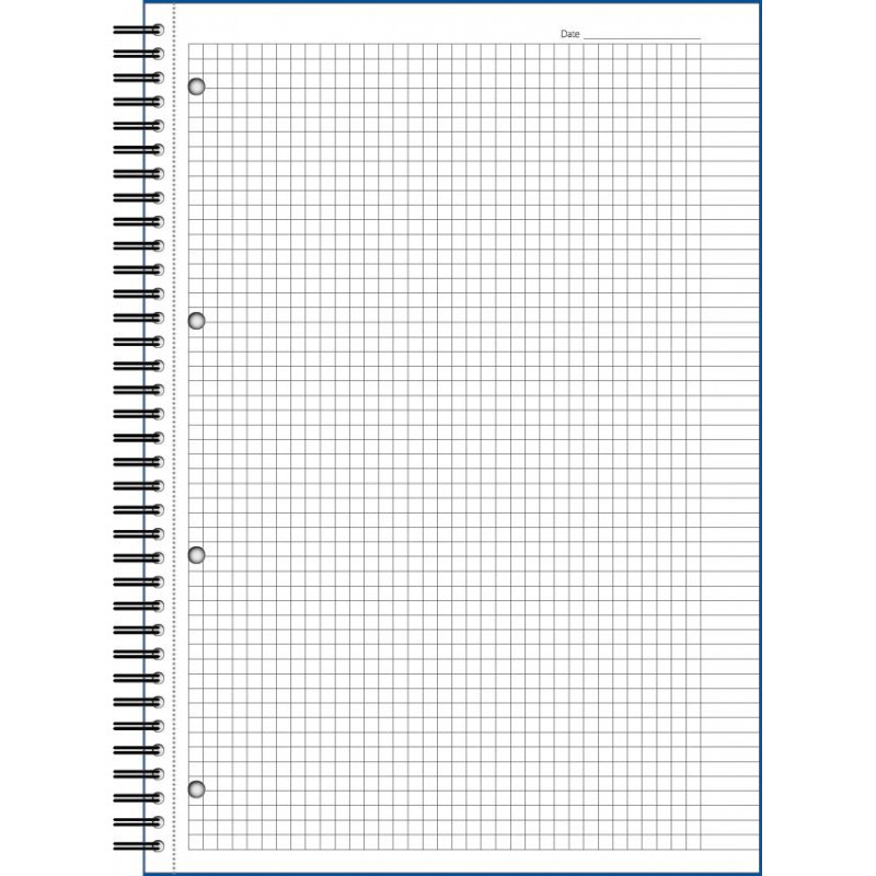 Бизнес-тетрадь 100л,кл,А4,LightBook,спираль,обл.синий,блок белый 70г/м
