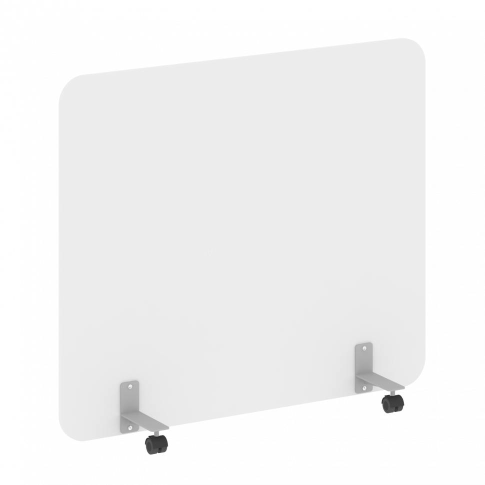 R-line Перегородка на металлических опорах, на роликах DP.R-140-120 Белый Бриллиант/Металл Серый 140