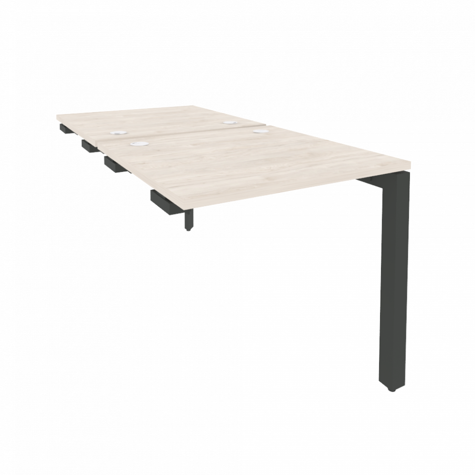 Onix Стол-приставка двойной на П-образном м/к к опорным элем. O.MP-D.SPR-0.8 Денвер Светлый/Металл А