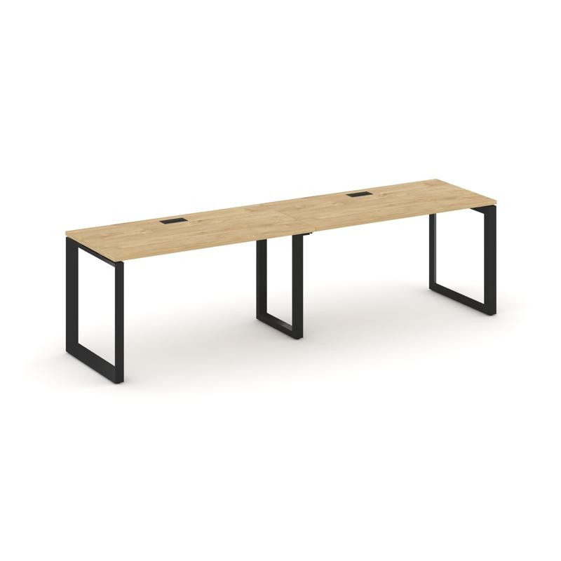 Style Project Рабочая станция односторонняя SN-59O.ORS-021 Тиквуд Светлый/Металл Черный/Черный Заглу