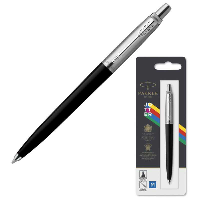 Ручка шариковая  Parker Jotter Originals Black син.стерж. блистер 2096873