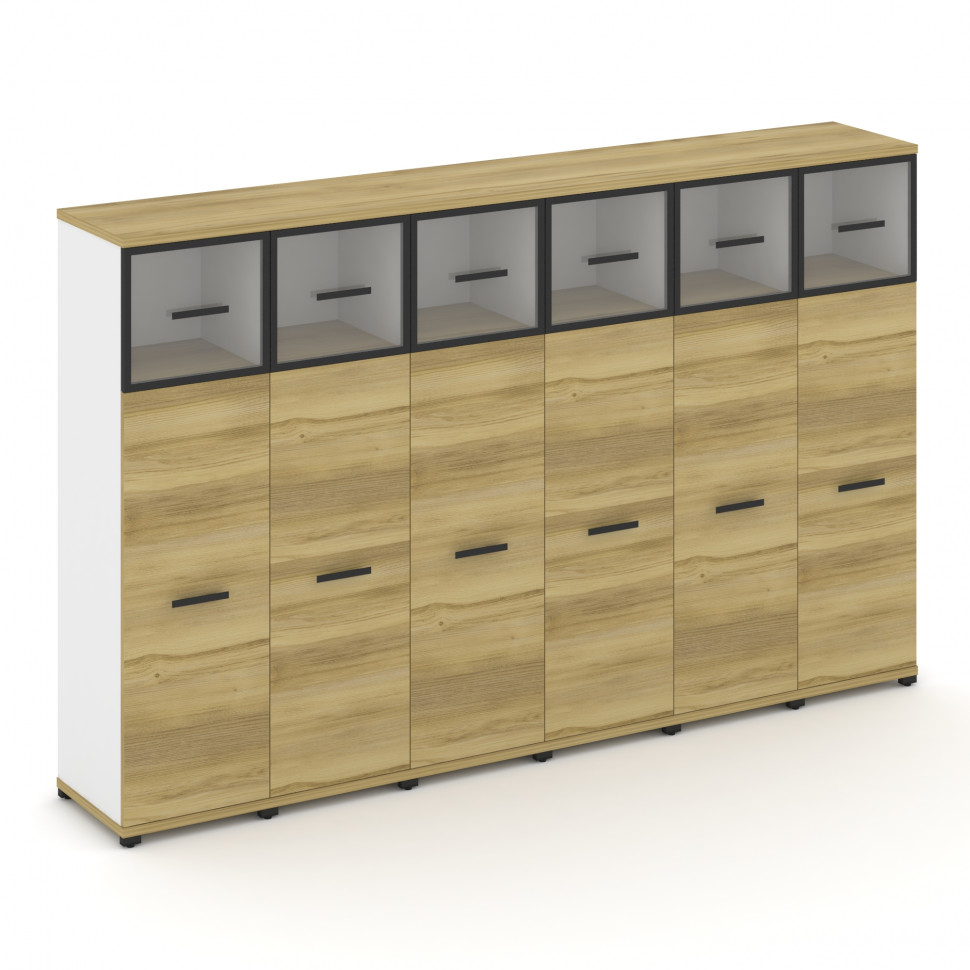 Concept Шкаф 6 узких секций, 4 ниши CN.STU-464 RPB B Дуб Винченцо/Белый Бриллиант/Металл Черный/Проз Concept Шкаф 6 узких секций, 4 ниши CN.STU-464 RPB B Дуб Винченцо/Белый Бриллиант/Металл Черный/Проз