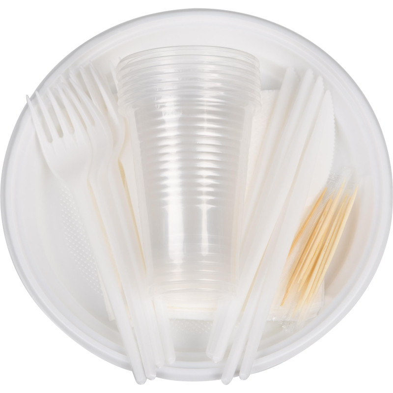 Набор одноразовой посуды №2 КОМУС на 6 персон