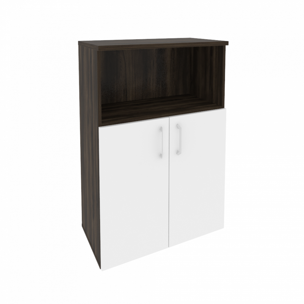 Onix Шкаф средний широкий O.ST-2.1 Дуб Мали/Белый Бриллиант 800*420*1207