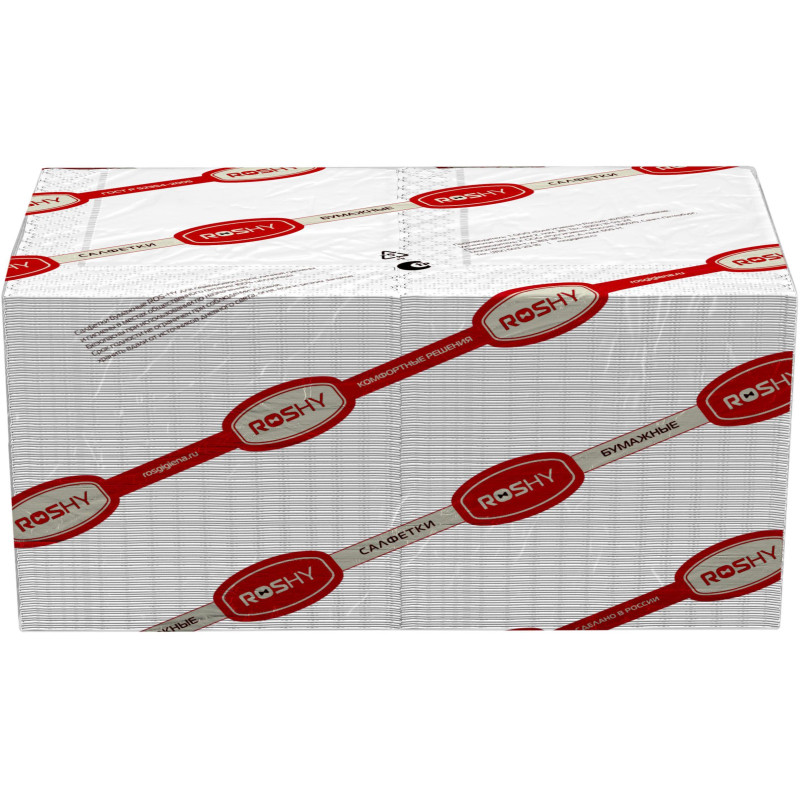 Салфетки бумажные 2 сл. 24х24 белые 250 шт./уп