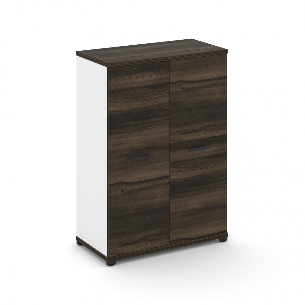 Concept Шкаф 1 широкая секция, 3 ниши CN.STS.E-316 B Дуб Мали/Белый Бриллиант/Металл Черный 836*420*