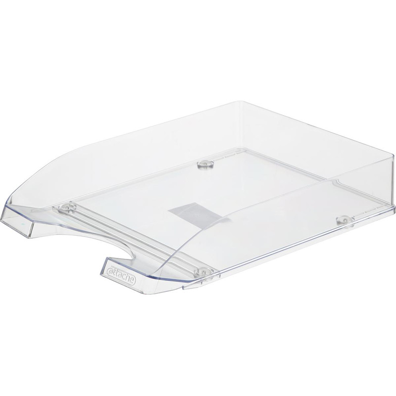 Лоток горизонтальный Attache Line прозрачный 340х255х63мм