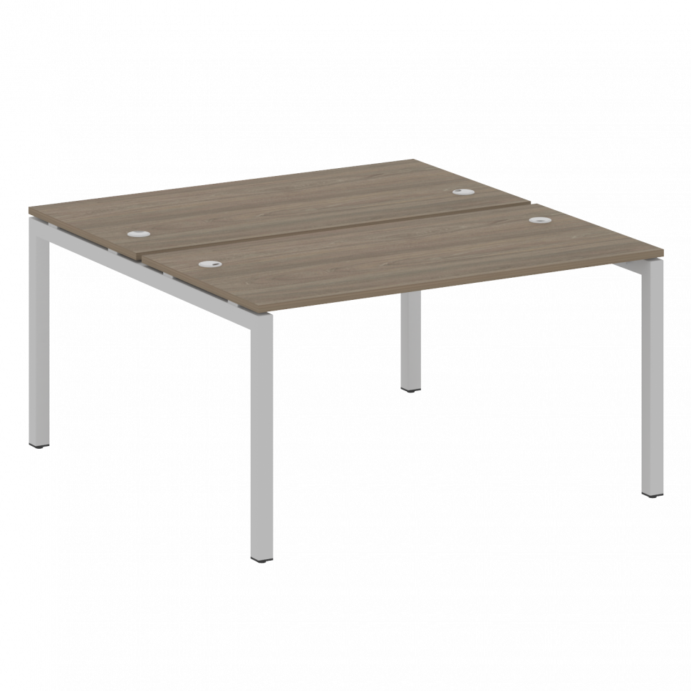 Metal System Quattro Рабочая станция на П-образном м/к 50БП.РАС-СП-2.3 Вяз Благородный/Металл Серый Metal System Quattro Рабочая станция на П-образном м/к 50БП.РАС-СП-2.3 Вяз Благородный/Металл Серый