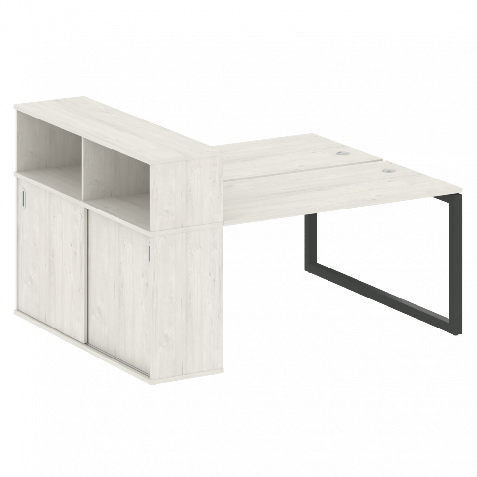 Metal System Quattro Рабочая станция с шкафом-купе на О-образном м/к 50БО.РС-СШК-2.3 Т Дуб Наварра/М Metal System Quattro Рабочая станция с шкафом-купе на О-образном м/к 50БО.РС-СШК-2.3 Т Дуб Наварра/М