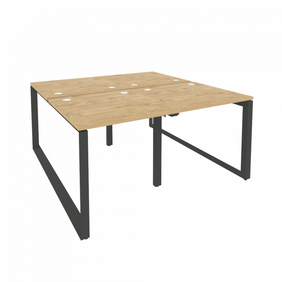 Onix Рабочая станция на О-образном м/к O.MO-D.RS-4.0.8 Тиквуд Светлый/Металл Антрацит 1560*1635*750