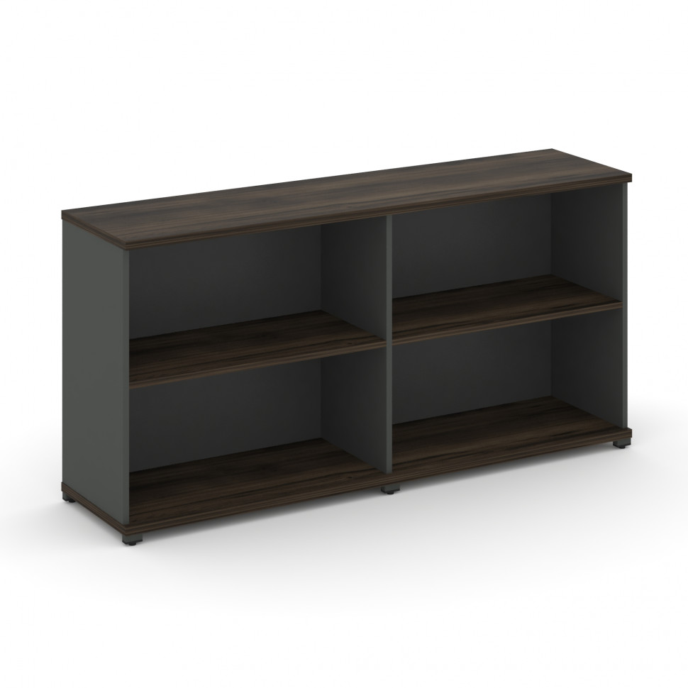 Concept Стеллаж 2 широкие секции, 2 ниши CN.STS-220 Дуб Мали/Антрацит/Металл Антрацит 1668*420*818
