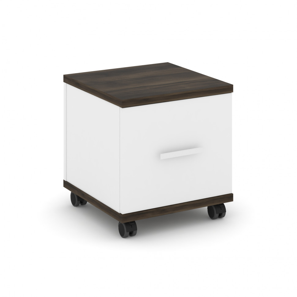 Concept Тумба мобильная 1 распаш. фасад CN.TUM-007 W Дуб Мали/Белый Бриллиант/Металл Белый 420*420*4 Concept Тумба мобильная 1 распаш. фасад CN.TUM-007 W Дуб Мали/Белый Бриллиант/Металл Белый 420*420*4