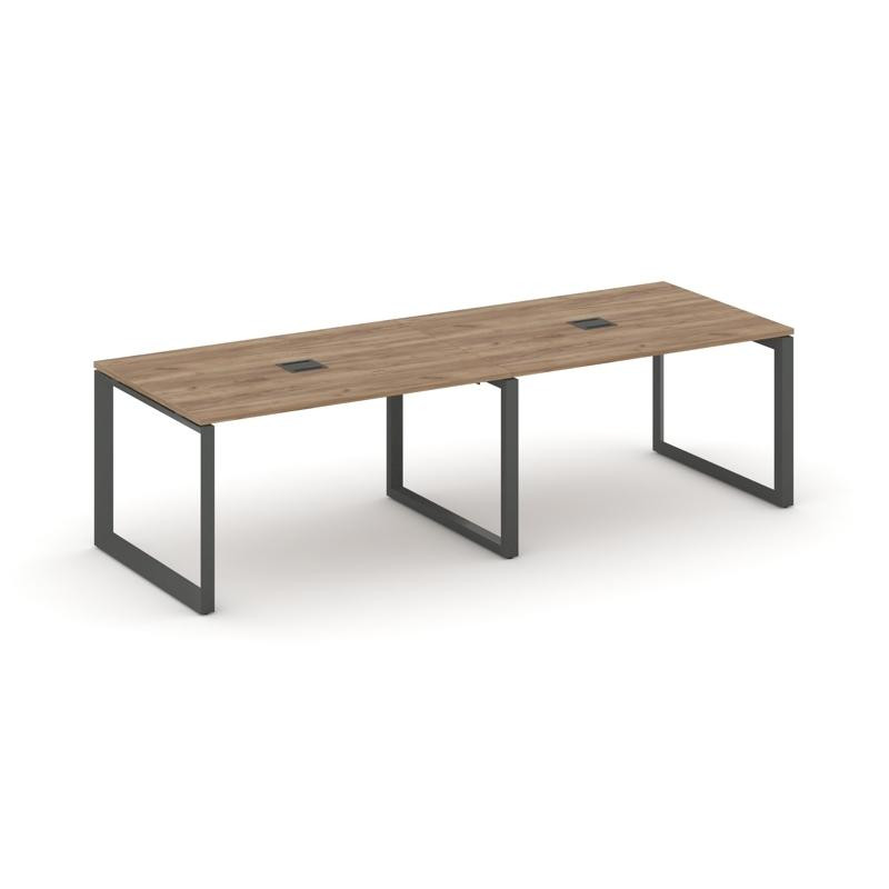 Style Project Стол переговорный SN-59O.SPRG-012 Дуб Табак/Металл Антрацит 2360*980*750