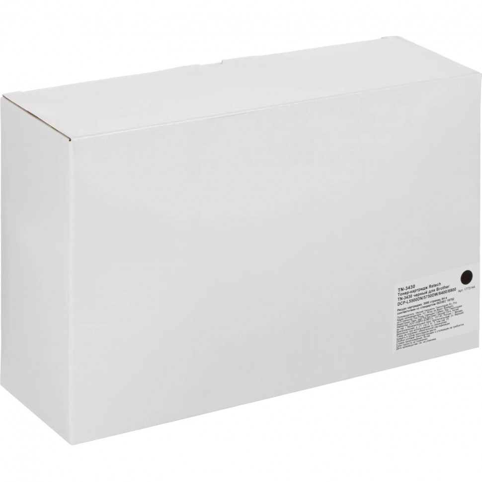 Тонер-картридж Retech TN-3430 чер. для Brother DCP-L5500DN/5750DW/6400/6900