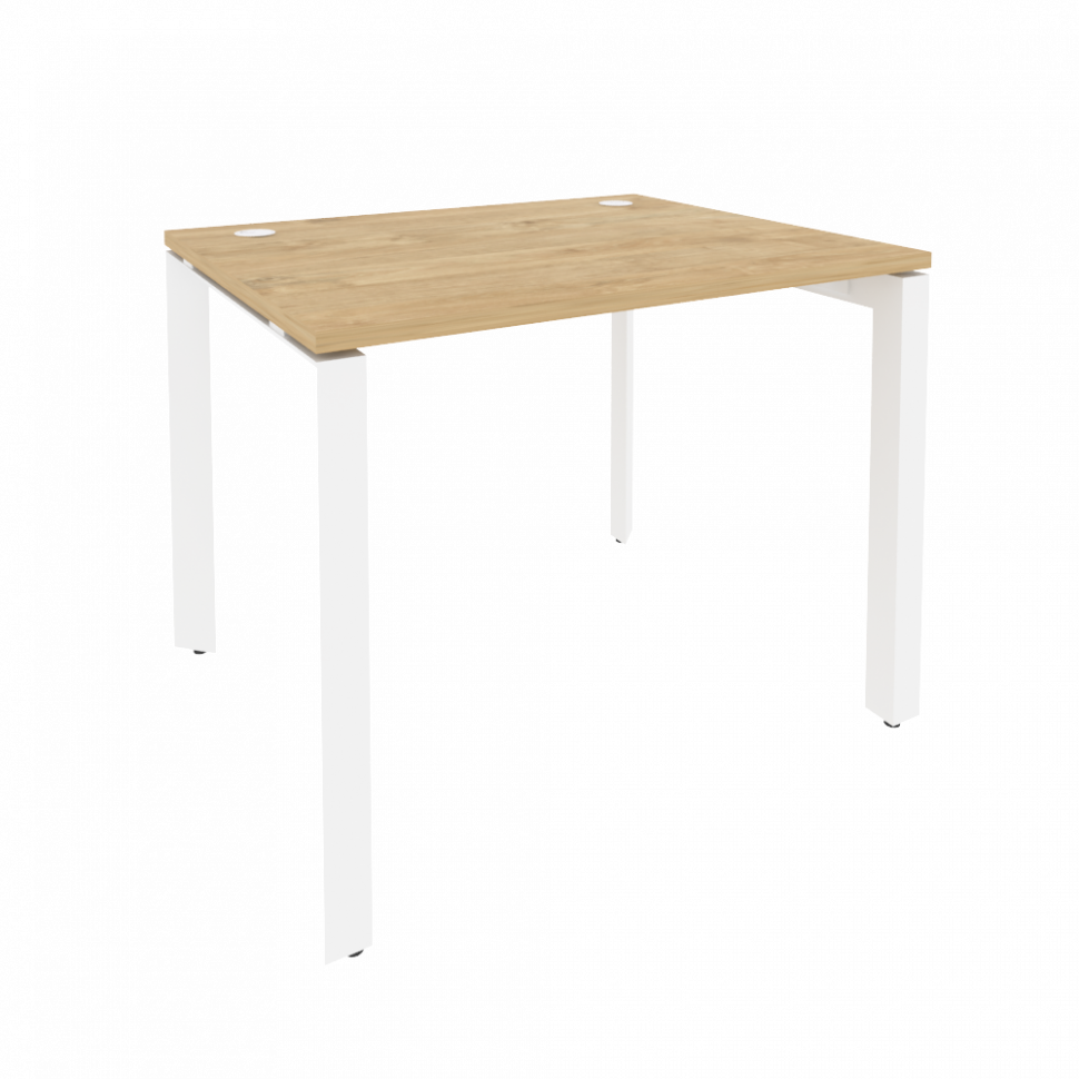 Onix Стол рабочий на П-образном м/к O.MP-SP-1.8 Тиквуд Светлый/Металл Белый 980*800*750 Onix Стол рабочий на П-образном м/к O.MP-SP-1.8 Тиквуд Светлый/Металл Белый 980*800*750