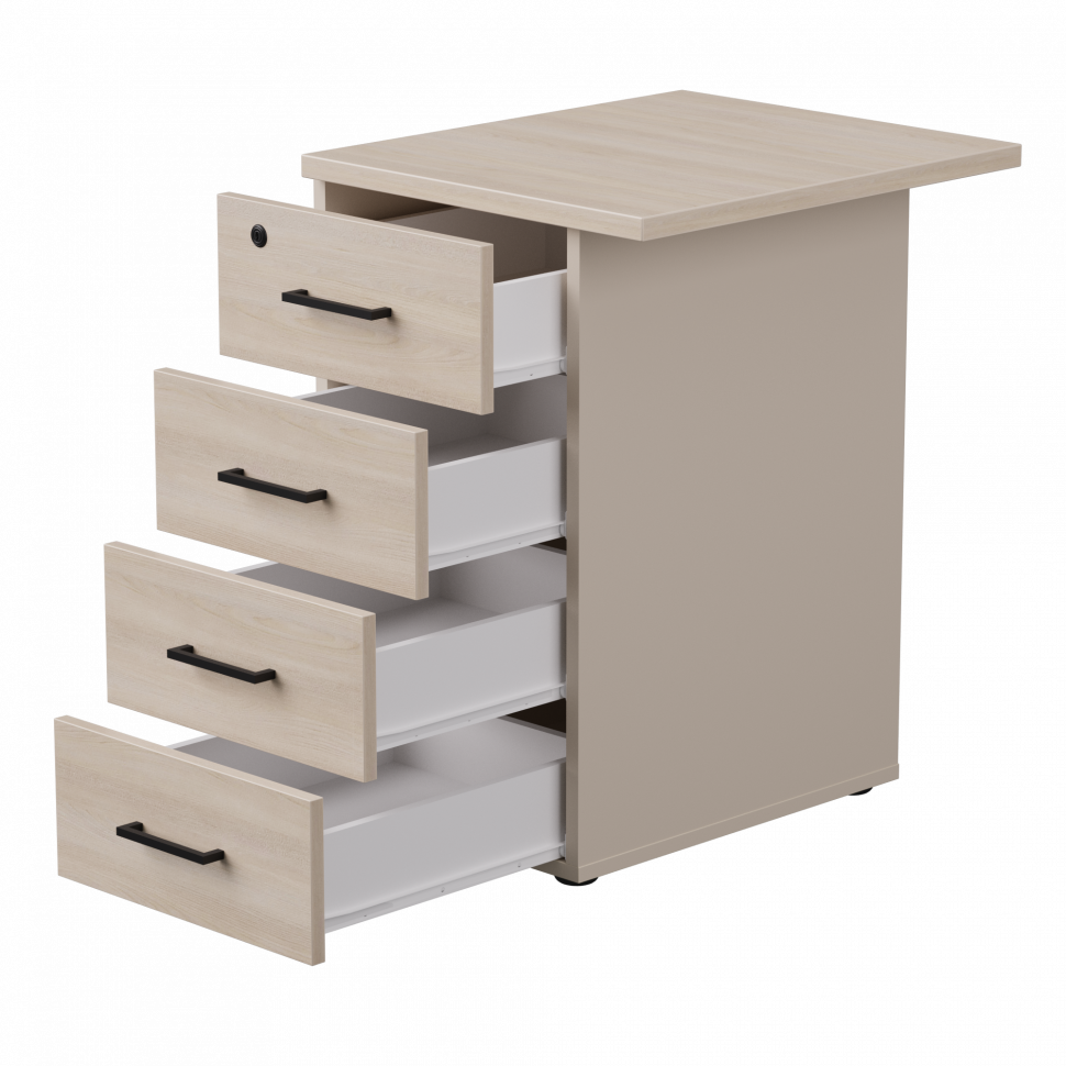 Тумба приставная Everprof EVO (ЭВО) с топом 510х600x755 Кашемир/Дуб Соната