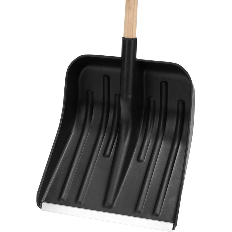 Лопата д/уборк снега пласт/ковш 360х405х1550мм дер/чер 1сорт Сибртех 61574