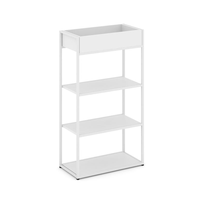 Rift Стеллаж металлический высокий приставной RF.STM-001 Белый Бриллиант/Металл Белый 596*350*1250