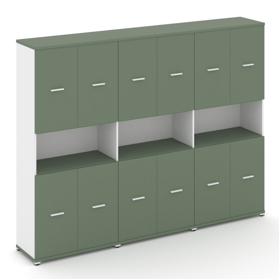 Concept Шкаф 3 широкие секции, 5 ниш CN.STS-533 W Кобо/Белый Бриллиант/Металл Белый 2500*420*1922 Concept Шкаф 3 широкие секции, 5 ниш CN.STS-533 W Кобо/Белый Бриллиант/Металл Белый 2500*420*1922