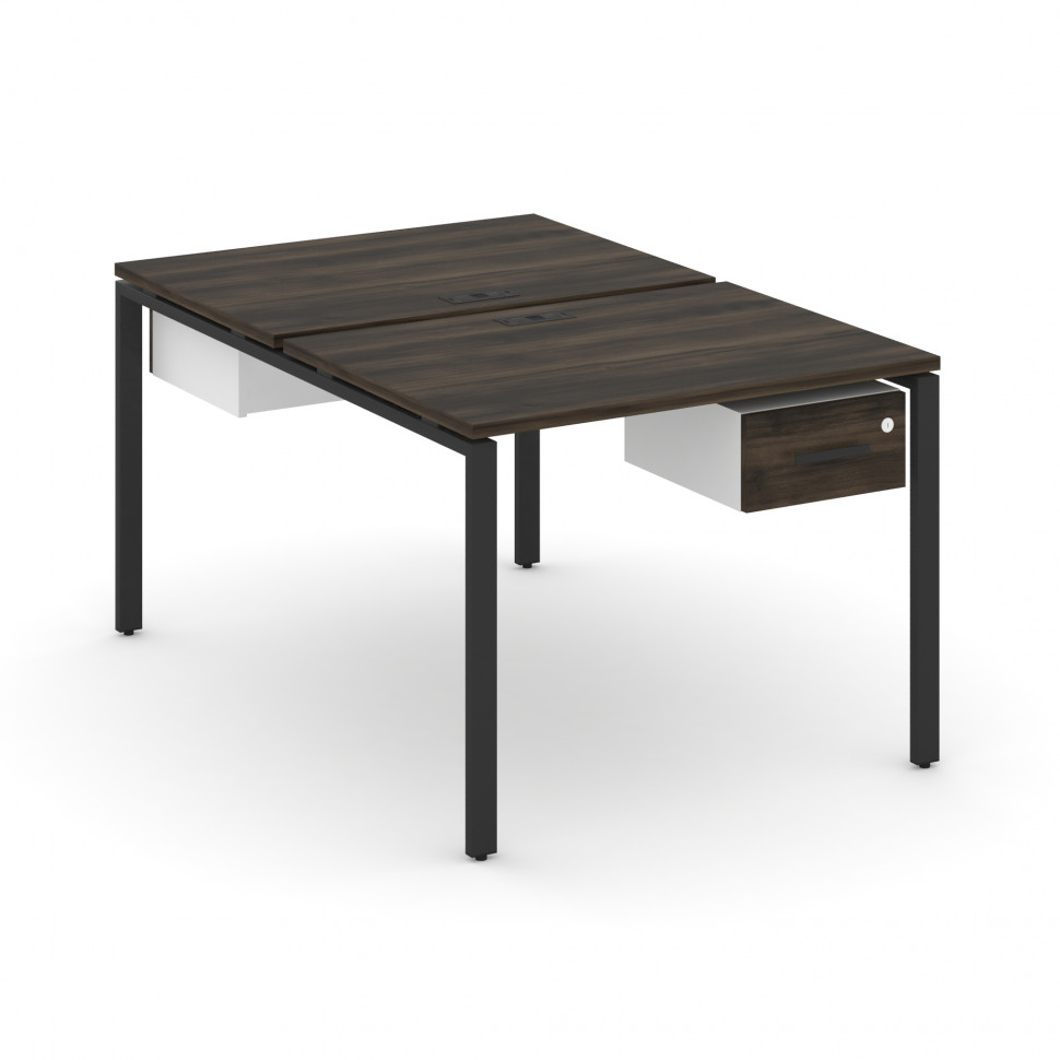 Concept Рабочая станция 2 сторонняя с подвесными тумбами на 2 места CN.DRS-109 B Дуб Мали/Белый Брил Concept Рабочая станция 2 сторонняя с подвесными тумбами на 2 места CN.DRS-109 B Дуб Мали/Белый Брил