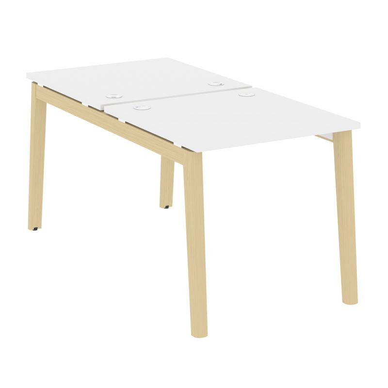 Onix Wood Рабочая станция OW.D.RS-2.0.8 Белый Бриллиант/Дуб Светлый/Металл Белый 780*1635*750