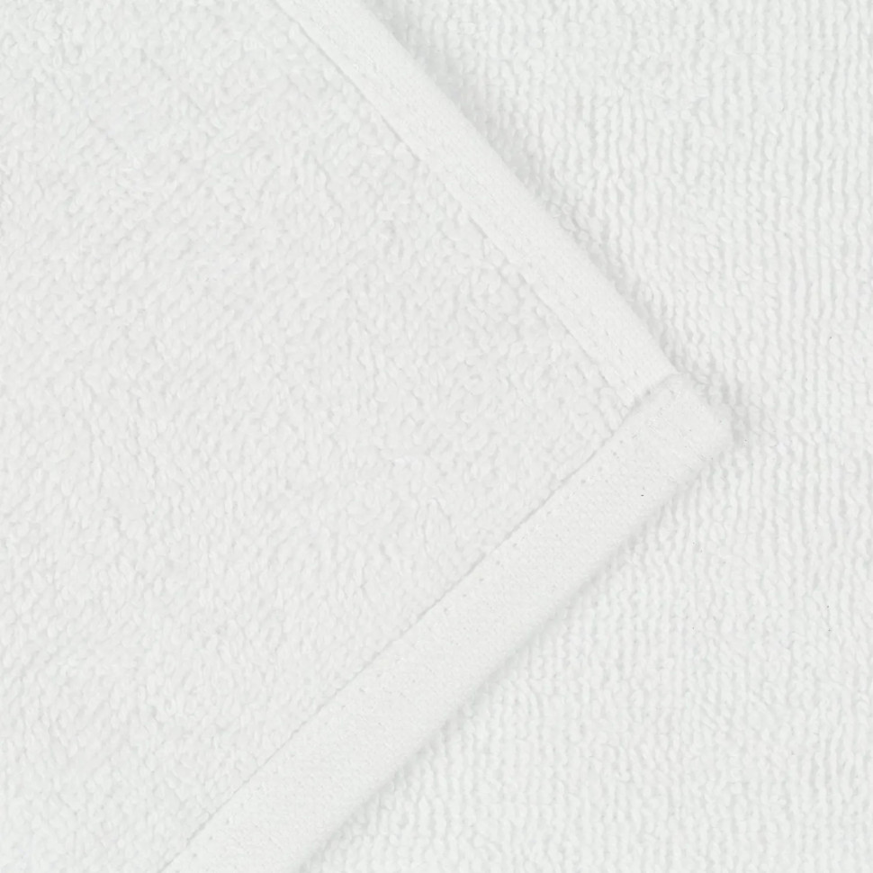 Полотенце Luscan махровое 50х90, 450 гр/м2, Oтель белый, Турция, 5 шт/уп