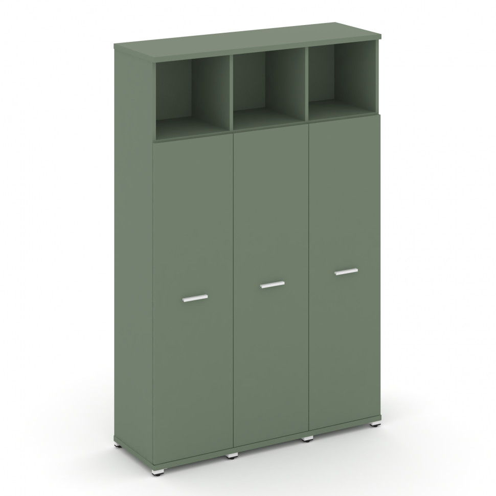 Concept Шкаф 3 узкие секции, 5 ниш CN.STU-536 W Кобо/Металл Белый 1252*420*1922