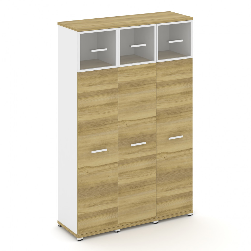 Concept Шкаф 3 узкие секции, 5 ниш CN.STU-537 RPW W Дуб Винченцо/Белый Бриллиант/Металл Белый/Прозра Concept Шкаф 3 узкие секции, 5 ниш CN.STU-537 RPW W Дуб Винченцо/Белый Бриллиант/Металл Белый/Прозра