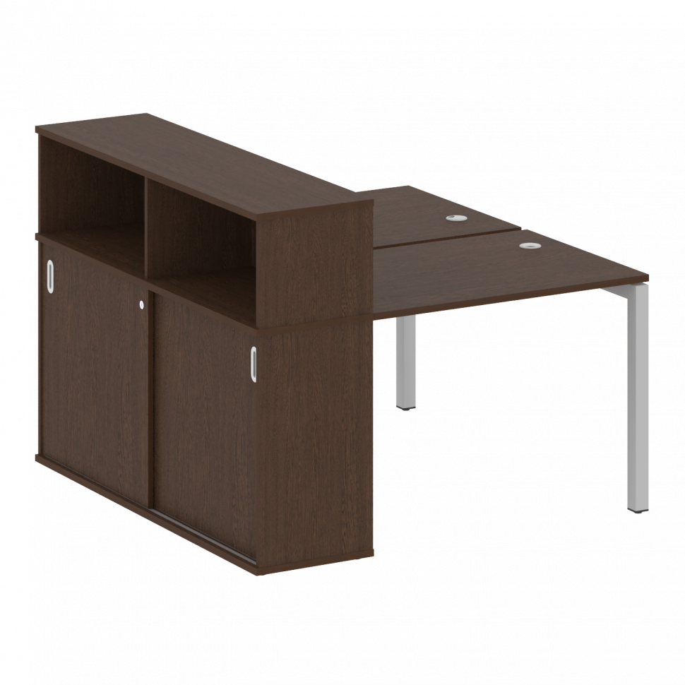 Metal System Quattro Рабочая станция с шкафом-купе на П-образном м/к 50БП.РС-СШК-2.1 Т Венге Цаво/Ме Metal System Quattro Рабочая станция с шкафом-купе на П-образном м/к 50БП.РС-СШК-2.1 Т Венге Цаво/Ме