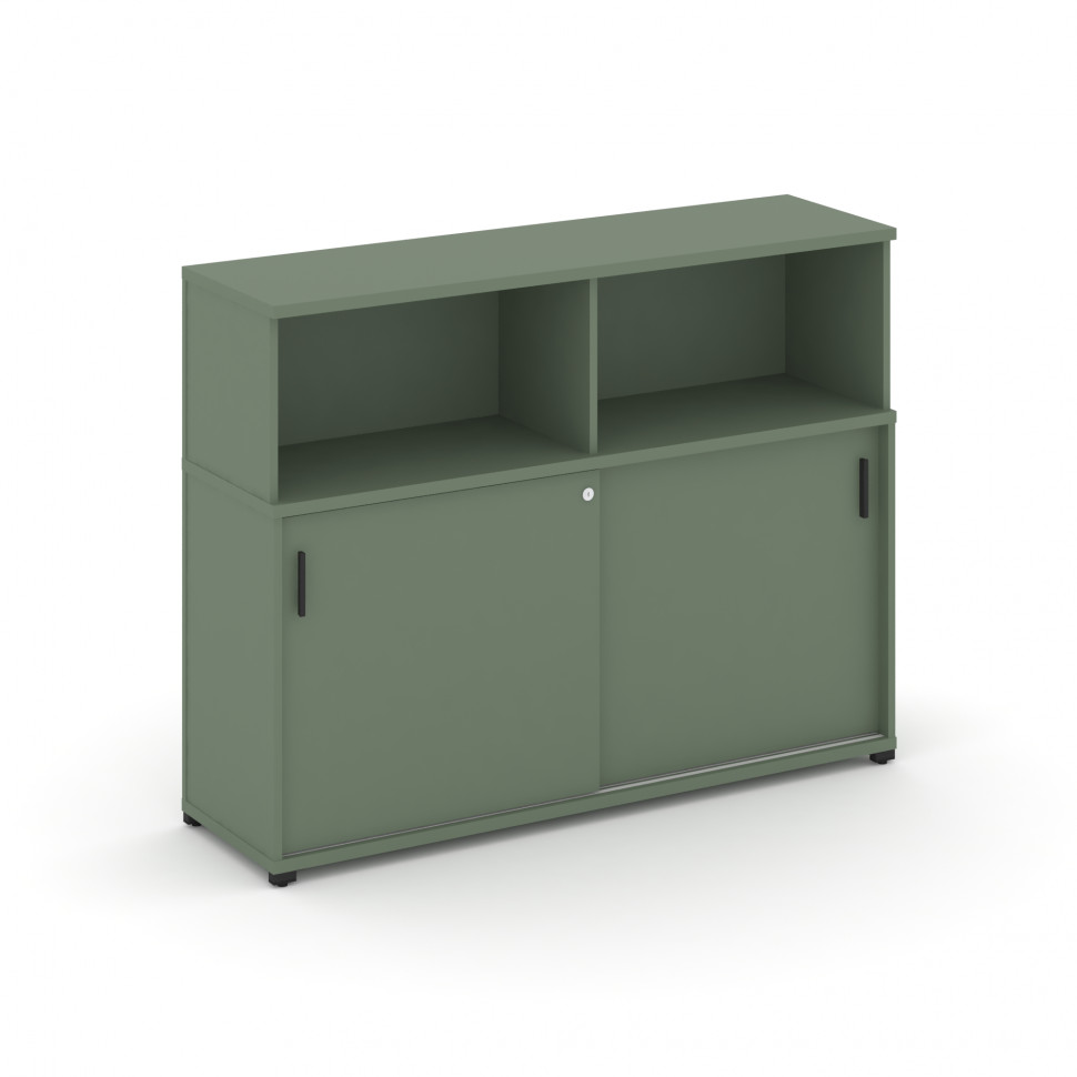 Concept Шкаф-купе опорный/приставной с надставкой низ. CN.SOPK-005 B Кобо/Металл Черный 1480*420*114