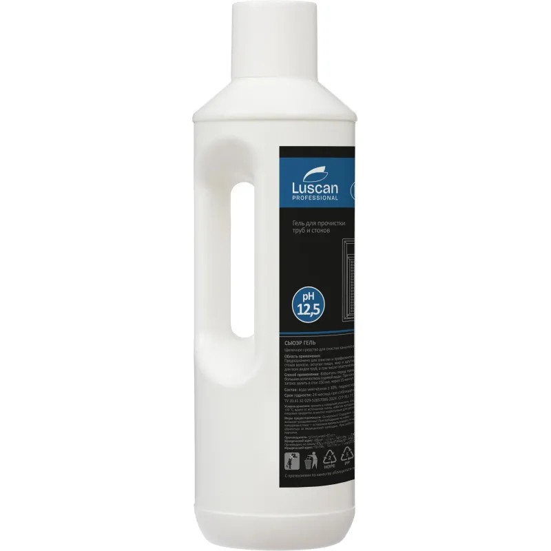 Профхим д/прочистки труб и стоков, гель Luscan Prof/Sewer gel, 1л